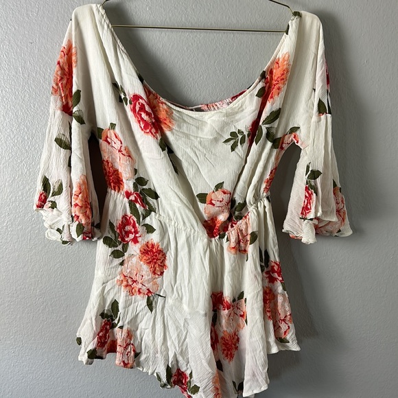Vici White Floral Swing Romper - Picture 7 of 10